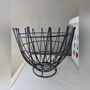 Mid Century Wrought Iron Wire Fruit Basket